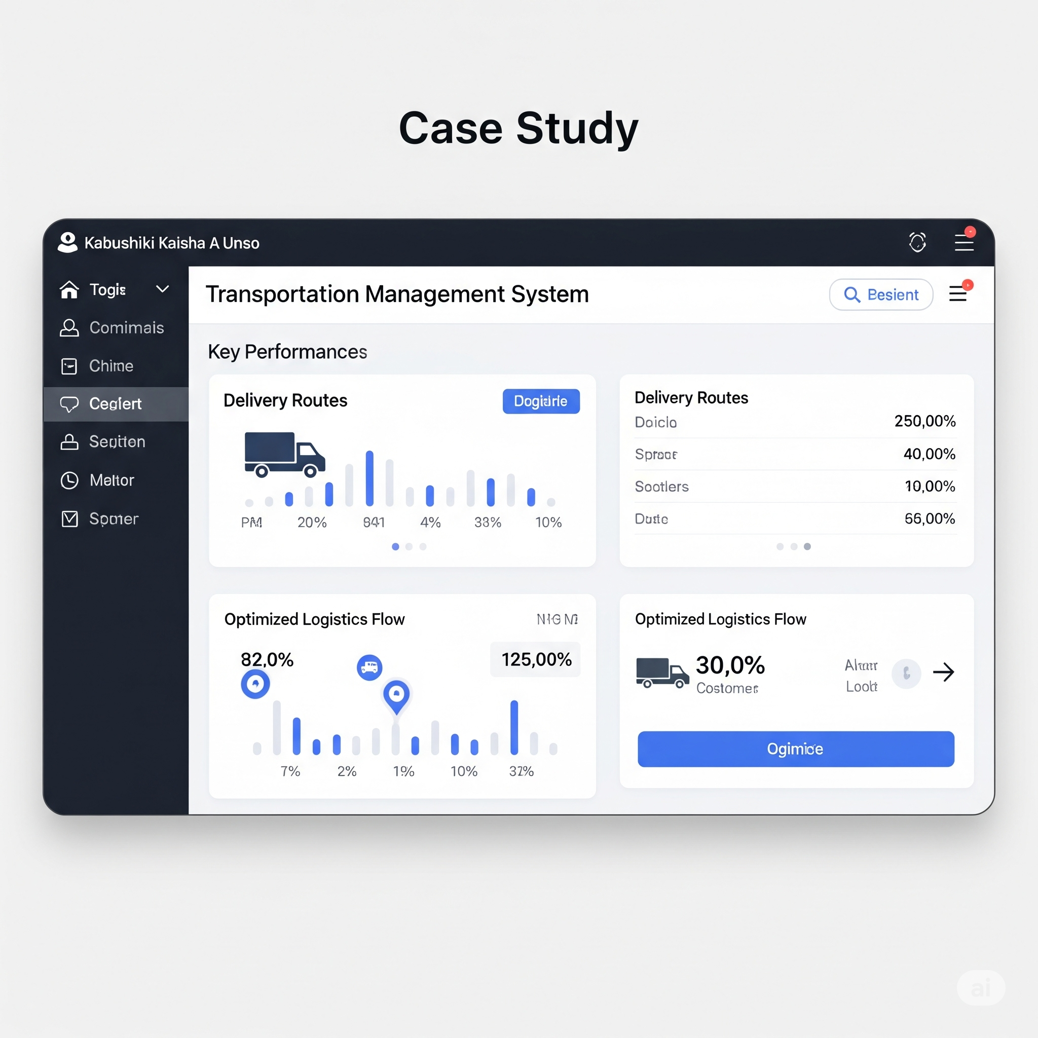 株式会社A運輸様 導入事例スクリーンショット