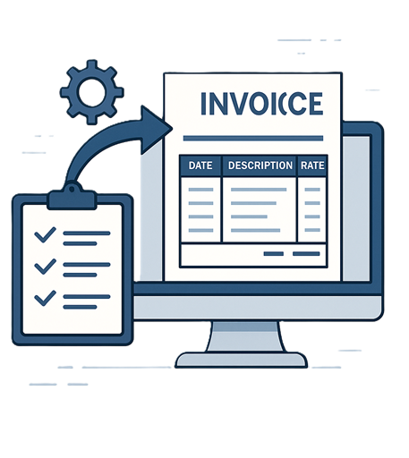 請求書自動作成のイメージ