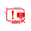 データ入力ミスのアイコン